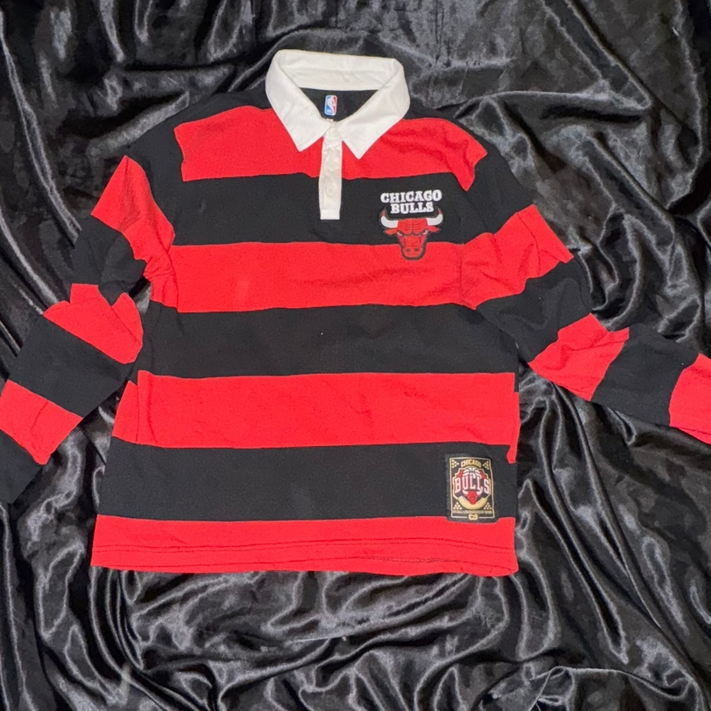 NBA Chicago Bulls Long Sleeve Mens Polo